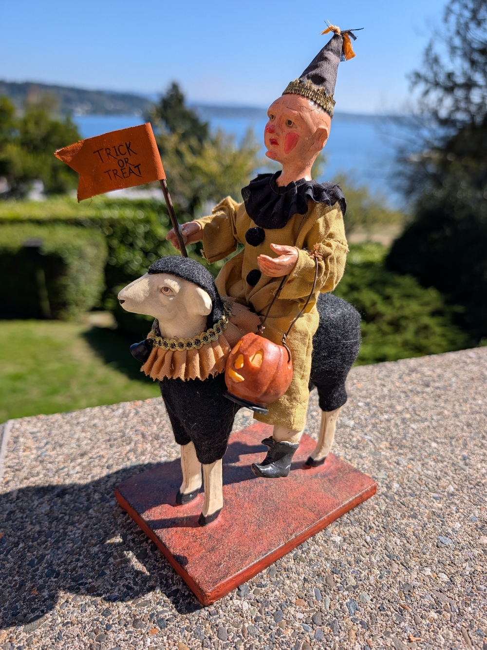 Bethany Low Halloween Figurine Jester Sheep Clown
